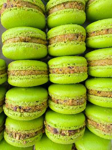 Pistachio Macarons