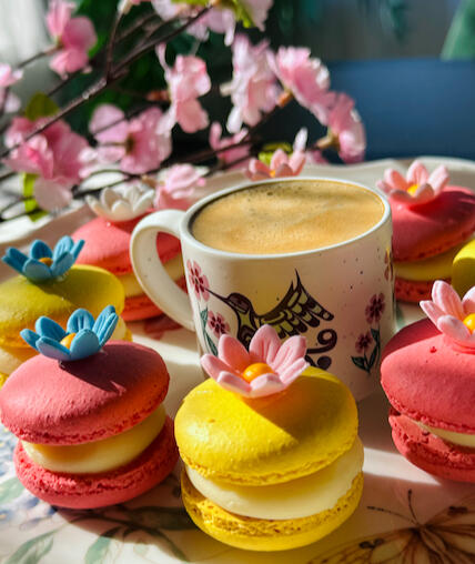 Flower Macarons