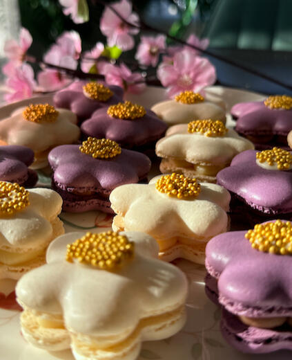 Flower Macarons